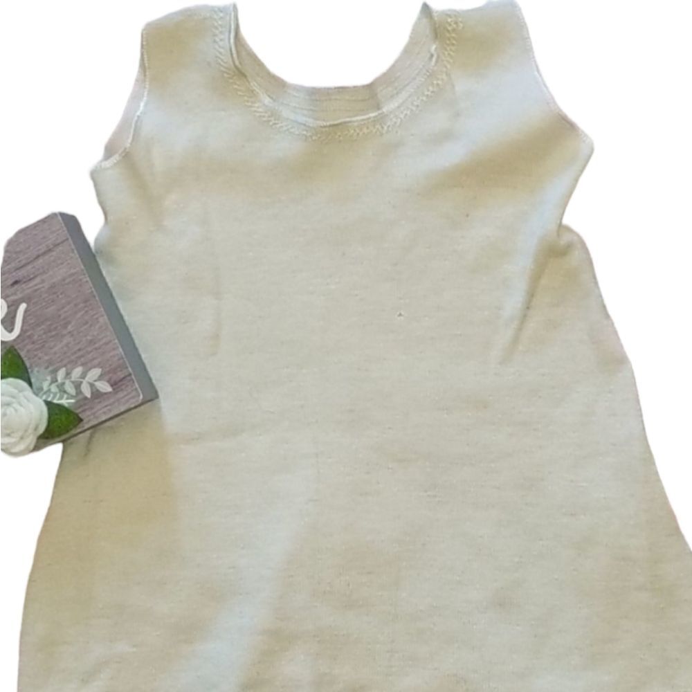 Vintage antique cream top Dress toddle